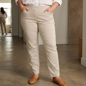 Kim Rogers Khaki Tan Pull On Pants 16